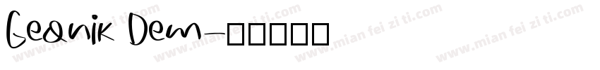 Geonik Dem字体转换